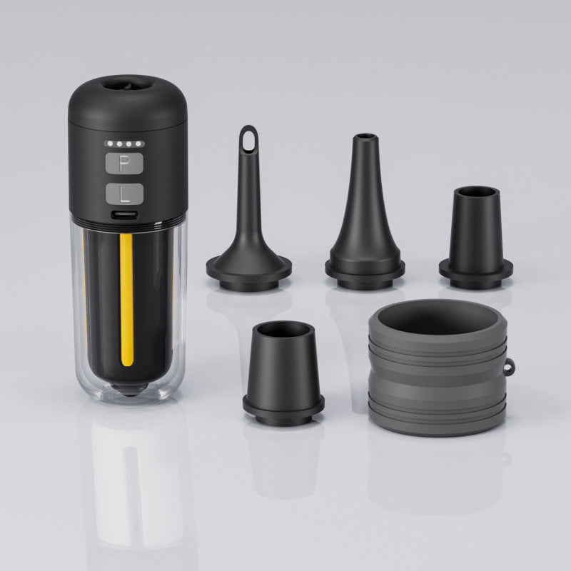 Portable Dual-Purpose Inflatable Pump with LED Light