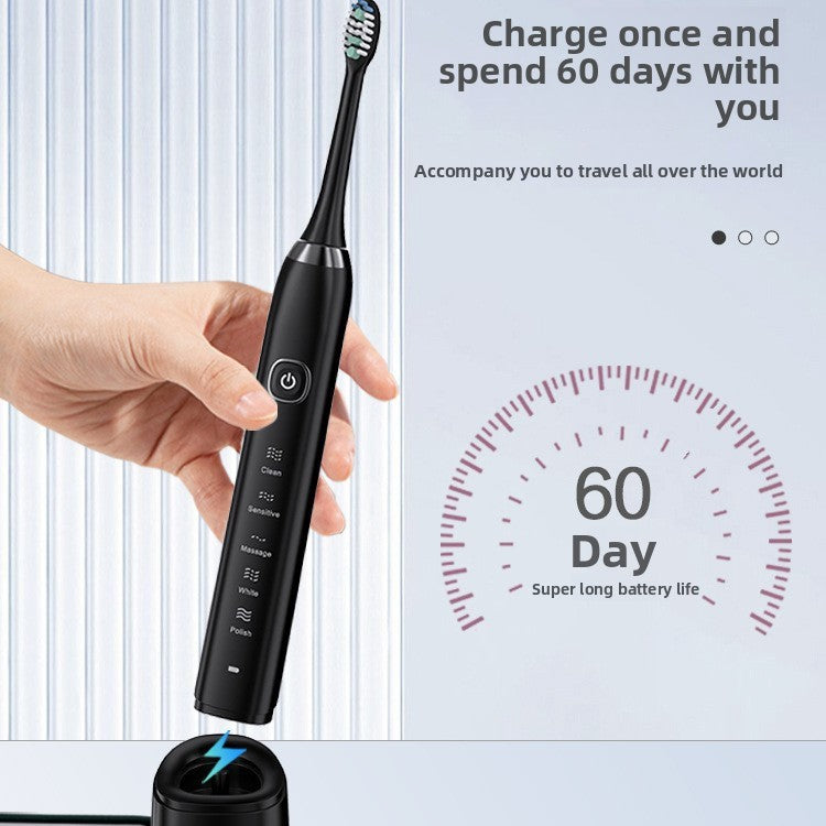 Electric Toothbrush with 8 Brush Heads 5 Speed Modes