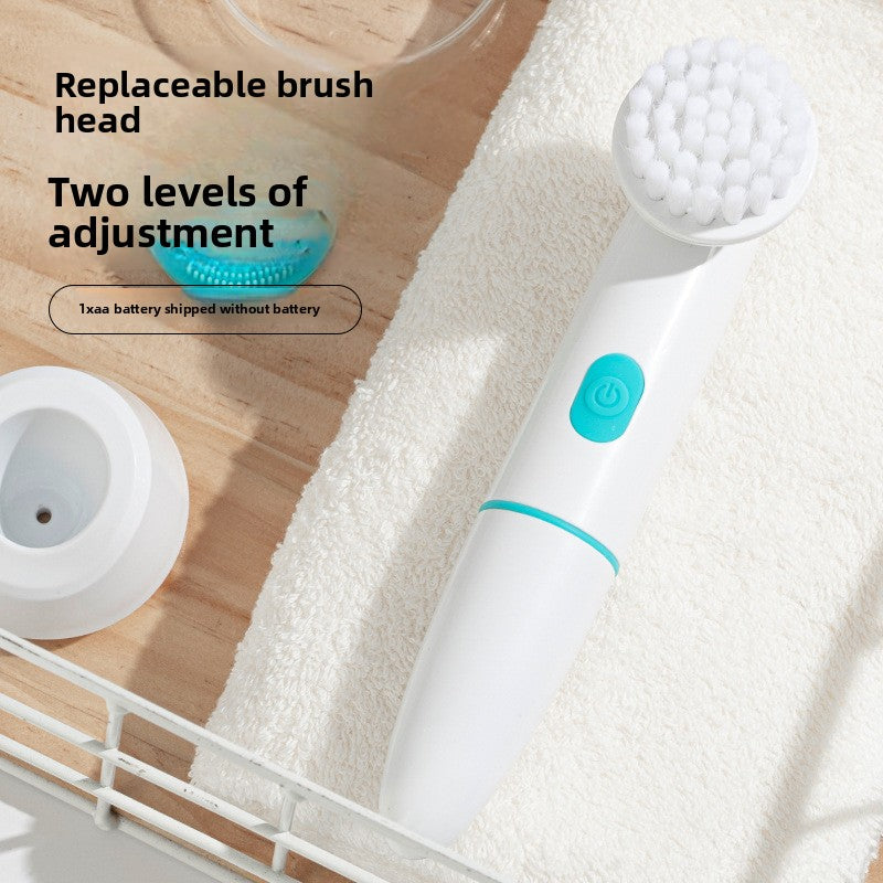 Electric Sonic Facial Cleansing Brush with Silicone Head