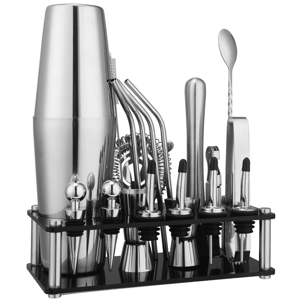 Black Acrylic Cocktail Shaker Bar Tools