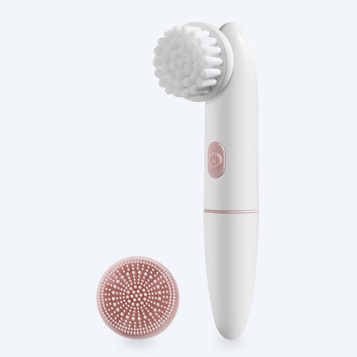 Electric Sonic Facial Cleansing Brush with Silicone Head