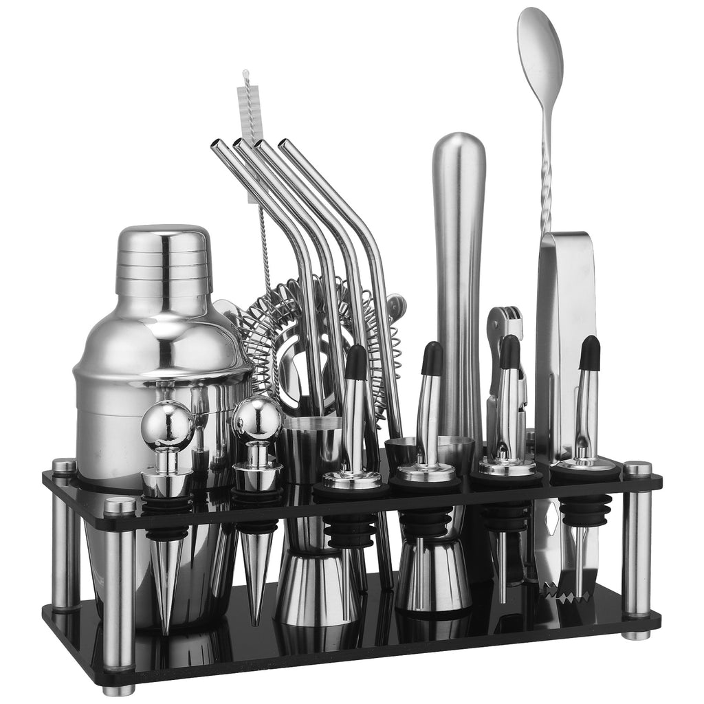 Black Acrylic Cocktail Shaker Bar Tools