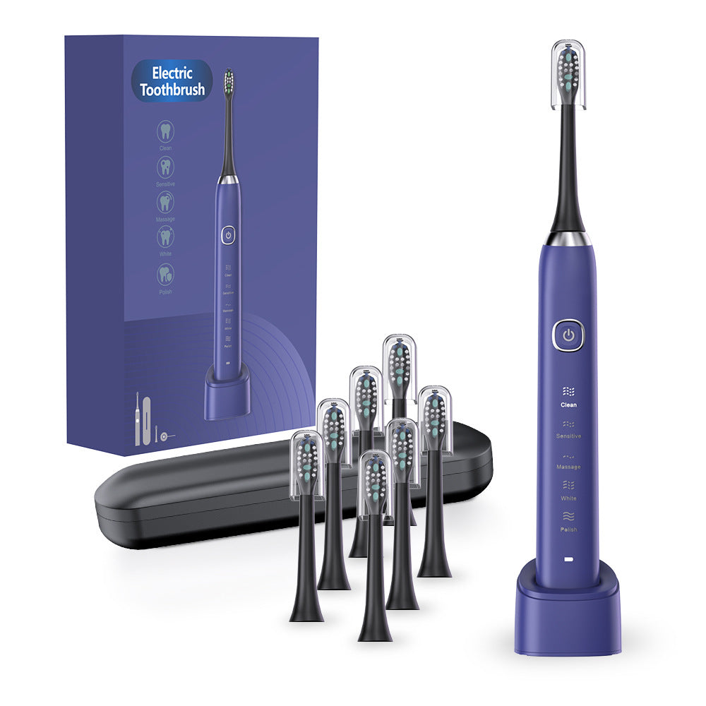 Electric Toothbrush with 8 Brush Heads 5 Speed Modes