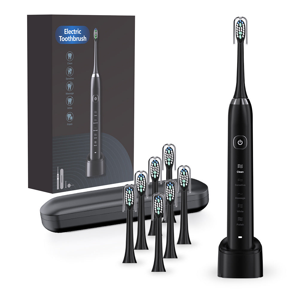 Electric Toothbrush with 8 Brush Heads 5 Speed Modes